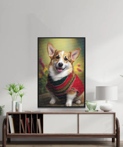 Welsh Splendor Corgi Portrait Wall Art Poster-Art-Corgi, Dog Art, Dog Dad Gifts, Dog Mom Gifts, Home Decor, Poster-2