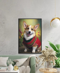 Welsh Splendor Corgi Portrait Wall Art Poster-Art-Corgi, Dog Art, Dog Dad Gifts, Dog Mom Gifts, Home Decor, Poster-4