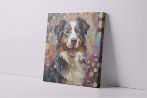 Cosmic Canine Australian Shepherd Framed Wall Art Poster-Art-Australian Shepherd, Dog Art, Home Decor, Poster-4