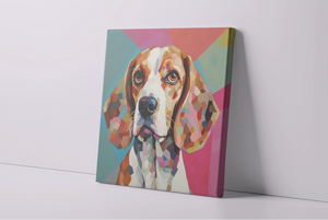 Cubist Canine Beagle Framed Wall Art Poster-Art-Beagle, Dog Art, Home Decor, Poster-3