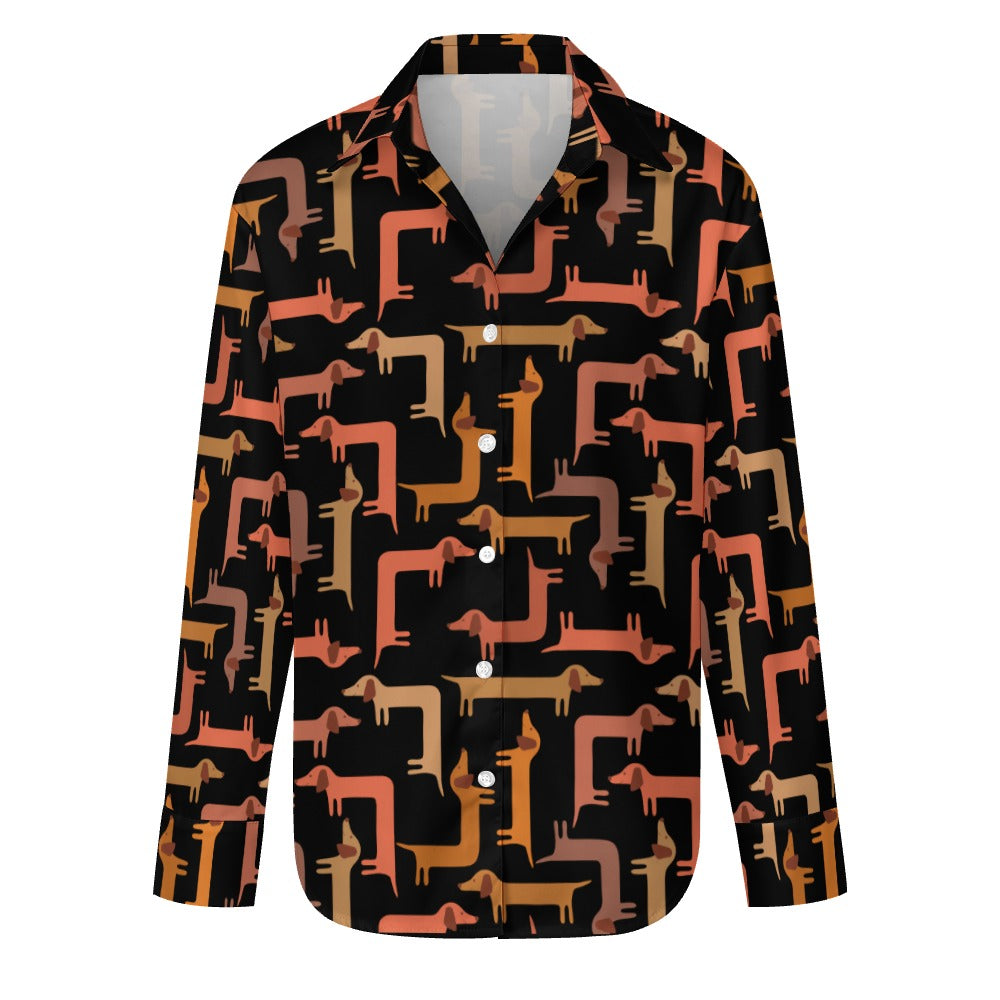 Curvy Dachshund Love Women's Shirt