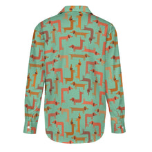 Load image into Gallery viewer, Curvy Dachshund Love Women&#39;s Shirt