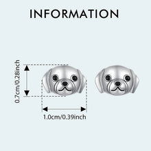 Load image into Gallery viewer, Cutest Beagle Puppy Face Sterling Silver Earrings