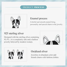 Load image into Gallery viewer, Cutest Boston Terrier Love Sterling Silver Earrings