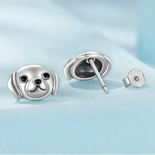 Load image into Gallery viewer, Cutest Labrador Puppy Face Sterling Silver Earrings
