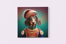 Load image into Gallery viewer, Aristocratic Paws Chocolate Dachshund Wall Art Poster-Art-Dachshund, Dog Art, Home Decor, Poster-3