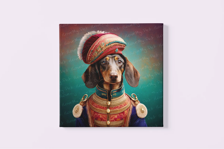 Aristocratic Paws Chocolate Dachshund Wall Art Poster-Art-Dachshund, Dog Art, Home Decor, Poster-3
