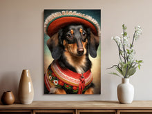 Load image into Gallery viewer, Alpine Elegance Black Tan Dachshund Wall Art Poster-Art-Dachshund, Dog Art, Dog Dad Gifts, Dog Mom Gifts, Home Decor, Poster-9