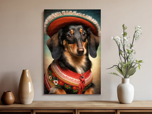 Alpine Elegance Black Tan Dachshund Wall Art Poster-Art-Dachshund, Dog Art, Dog Dad Gifts, Dog Mom Gifts, Home Decor, Poster-9