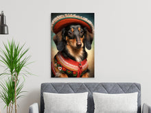 Load image into Gallery viewer, Alpine Elegance Black Tan Dachshund Wall Art Poster-Art-Dachshund, Dog Art, Dog Dad Gifts, Dog Mom Gifts, Home Decor, Poster-8