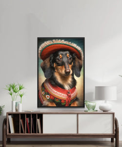 Alpine Elegance Black Tan Dachshund Wall Art Poster-Art-Dachshund, Dog Art, Dog Dad Gifts, Dog Mom Gifts, Home Decor, Poster-7