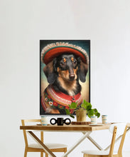 Load image into Gallery viewer, Alpine Elegance Black Tan Dachshund Wall Art Poster-Art-Dachshund, Dog Art, Dog Dad Gifts, Dog Mom Gifts, Home Decor, Poster-3
