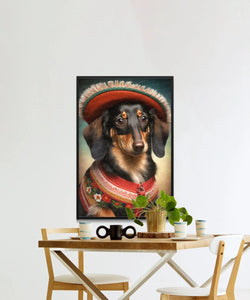 Alpine Elegance Black Tan Dachshund Wall Art Poster-Art-Dachshund, Dog Art, Dog Dad Gifts, Dog Mom Gifts, Home Decor, Poster-3