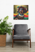 Load image into Gallery viewer, Cultural Tapestry Black Tan Dachshund Wall Art Poster-Art-Dachshund, Dog Art, Home Decor, Poster-8