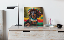 Load image into Gallery viewer, Cultural Tapestry Black Tan Dachshund Wall Art Poster-Art-Dachshund, Dog Art, Home Decor, Poster-6