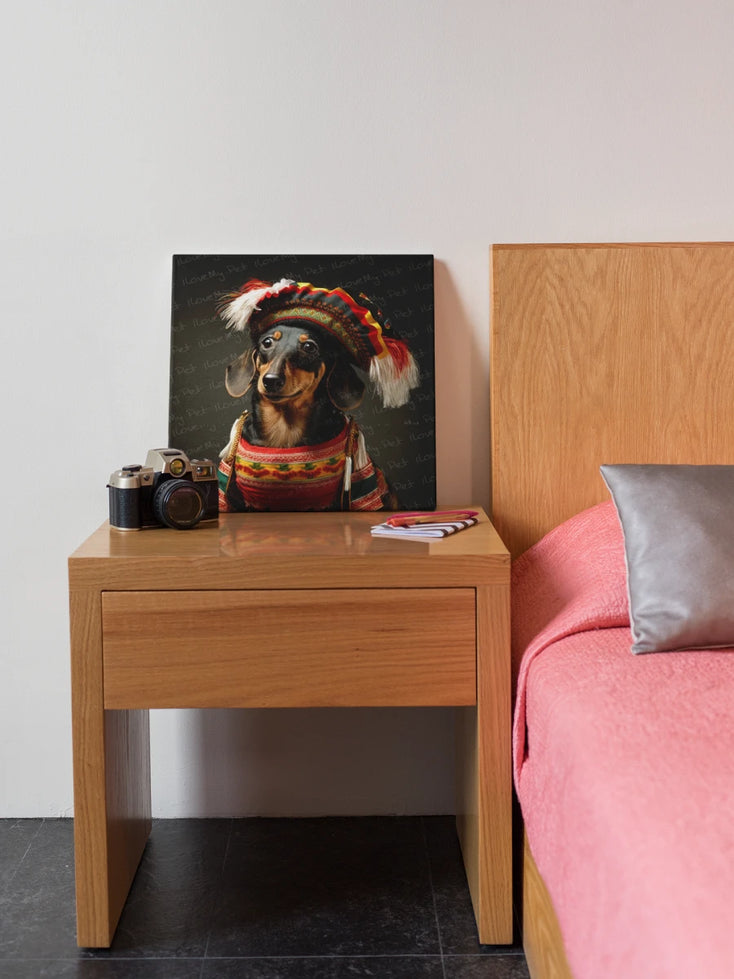 Regal Elegance Black Tan Dachshund Wall Art Posters - 2 Designs-Art-Dachshund, Dog Art, Home Decor, Poster-13