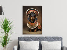 Load image into Gallery viewer, Traditional Tapestry Black Tan Dachshund Wall Art Poster-Art-Dachshund, Dog Art, Dog Dad Gifts, Dog Mom Gifts, Home Decor, Poster-7