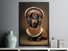 Load image into Gallery viewer, Traditional Tapestry Black Tan Dachshund Wall Art Poster-Art-Dachshund, Dog Art, Dog Dad Gifts, Dog Mom Gifts, Home Decor, Poster-2