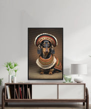 Load image into Gallery viewer, Traditional Tapestry Black Tan Dachshund Wall Art Poster-Art-Dachshund, Dog Art, Dog Dad Gifts, Dog Mom Gifts, Home Decor, Poster-3