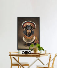 Load image into Gallery viewer, Traditional Tapestry Black Tan Dachshund Wall Art Poster-Art-Dachshund, Dog Art, Dog Dad Gifts, Dog Mom Gifts, Home Decor, Poster-5
