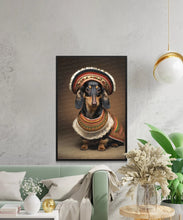 Load image into Gallery viewer, Traditional Tapestry Black Tan Dachshund Wall Art Poster-Art-Dachshund, Dog Art, Dog Dad Gifts, Dog Mom Gifts, Home Decor, Poster-6