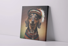 Load image into Gallery viewer, Traditional Attire Chocolate Dachshund Wall Art Poster-Art-Dachshund, Dog Art, Home Decor, Poster-4