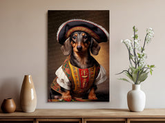 Renaissance Rascal Chocolate Tan Dachshund Wall Art Poster-Art-Dachshund, Dog Art, Dog Dad Gifts, Dog Mom Gifts, Home Decor, Poster-8