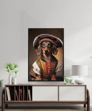 Load image into Gallery viewer, Renaissance Rascal Chocolate Tan Dachshund Wall Art Poster-Art-Dachshund, Dog Art, Dog Dad Gifts, Dog Mom Gifts, Home Decor, Poster-4