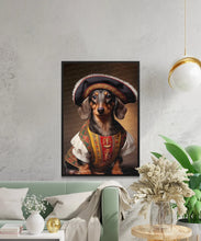 Load image into Gallery viewer, Renaissance Rascal Chocolate Tan Dachshund Wall Art Poster-Art-Dachshund, Dog Art, Dog Dad Gifts, Dog Mom Gifts, Home Decor, Poster-5