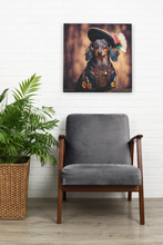 Load image into Gallery viewer, Renaissance Rendezvous Chocolate Tan Dachshund Wall Art Poster-Art-Dachshund, Dog Art, Home Decor, Poster-8