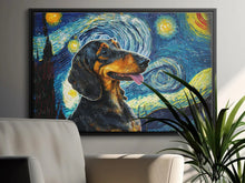 Load image into Gallery viewer, Starry Night Serenade Dachshund Wall Art Poster-Art-Dachshund, Dog Art, Dog Dad Gifts, Dog Mom Gifts, Home Decor, Poster-3