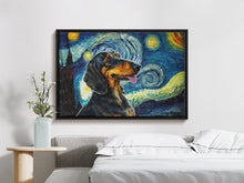 Load image into Gallery viewer, Starry Night Serenade Dachshund Wall Art Poster-Art-Dachshund, Dog Art, Dog Dad Gifts, Dog Mom Gifts, Home Decor, Poster-5