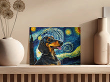 Load image into Gallery viewer, Starry Night Serenade Dachshund Wall Art Poster-Art-Dachshund, Dog Art, Dog Dad Gifts, Dog Mom Gifts, Home Decor, Poster-6