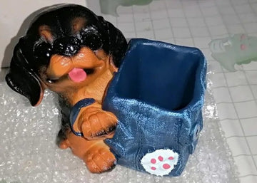 Dachshund Love Desktop Pen or Pencil Holder-Home Decor-Accessories, Dachshund, Home Decor-Dachshund-2024-1