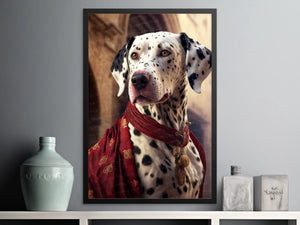 Crimson Elegance Dalmatian Wall Art Poster-Art-Dalmatian, Dog Art, Dog Dad Gifts, Dog Mom Gifts, Home Decor, Poster-2