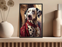 Load image into Gallery viewer, Crimson Elegance Dalmatian Wall Art Poster-Art-Dalmatian, Dog Art, Dog Dad Gifts, Dog Mom Gifts, Home Decor, Poster-4