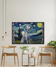 Load image into Gallery viewer, Starry Night Serenade Dalmatian Wall Art Poster-Art-Dalmatian, Dog Art, Dog Dad Gifts, Dog Mom Gifts, Home Decor, Poster-4