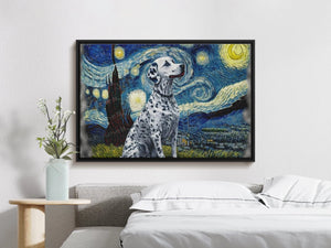 Starry Night Serenade Dalmatian Wall Art Poster-Art-Dalmatian, Dog Art, Dog Dad Gifts, Dog Mom Gifts, Home Decor, Poster-5