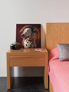 Regal Crimson and Gold Dalmatian Wall Art Poster-Art-Dalmatian, Dog Art, Home Decor, Poster-7