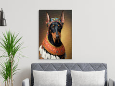 Bohemian Ensemble Doberman Girl Wall Art Poster-Art-Doberman, Dog Art, Dog Dad Gifts, Dog Mom Gifts, Home Decor, Poster-7