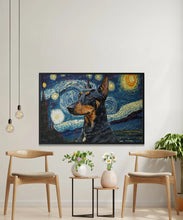 Load image into Gallery viewer, Starry Night Serenade Doberman Wall Art Poster-Art-Doberman, Dog Art, Dog Dad Gifts, Dog Mom Gifts, Home Decor, Poster-4
