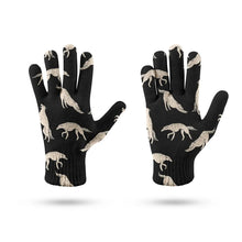 Load image into Gallery viewer, Elegant Borzoi in Graceful Motion Touch Screen Gloves-Accessories-Accessories, Dog Dad Gifts, Dog Mom Gifts, Gloves-13