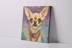 Enchanted Evening Fawn / Gold Chihuahua Framed Wall Art Poster-Art-Chihuahua, Dog Art, Home Decor, Poster-4