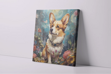 Load image into Gallery viewer, Enchanted Garden Stroll Corgi Framed Wall Art Poster-Art-Corgi, Dog Art, Home Decor, Poster-4