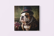 Load image into Gallery viewer, Aristocratic Elegance English Bulldog Wall Art Poster-Art-Dog Art, English Bulldog, Home Decor, Poster-3