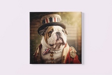 Load image into Gallery viewer, Regal Ruffles English Bulldog Wall Art Poster-Art-Dog Art, English Bulldog, Home Decor, Poster-3