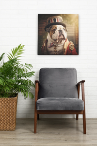 Regal Ruffles English Bulldog Wall Art Poster-Art-Dog Art, English Bulldog, Home Decor, Poster-8