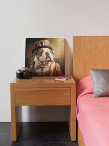 Regal Ruffles English Bulldog Wall Art Poster-Art-Dog Art, English Bulldog, Home Decor, Poster-7