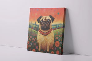 Eternal Optimist Pug Framed Wall Art Poster-Art-Dog Art, Home Decor, Poster, Pug-4