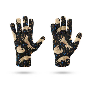 Flower Garden Borzoi Touch Screen Gloves-Accessories-Accessories, Dog Dad Gifts, Dog Mom Gifts, Gloves-9